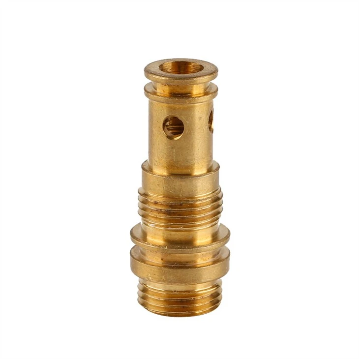 Yellow CNC brass machining parts